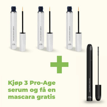 3 Pro-Age Vippeforsterkende Serum pluss 1 Mascara Gratis